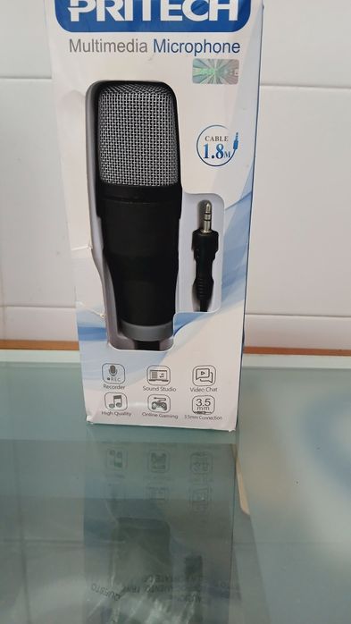 Novo Microfone Multimédia com suport