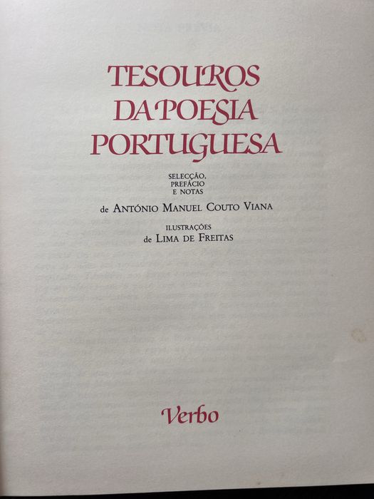 Tesouros da Poesia Portuguesa – Editorial Verbo (1983)