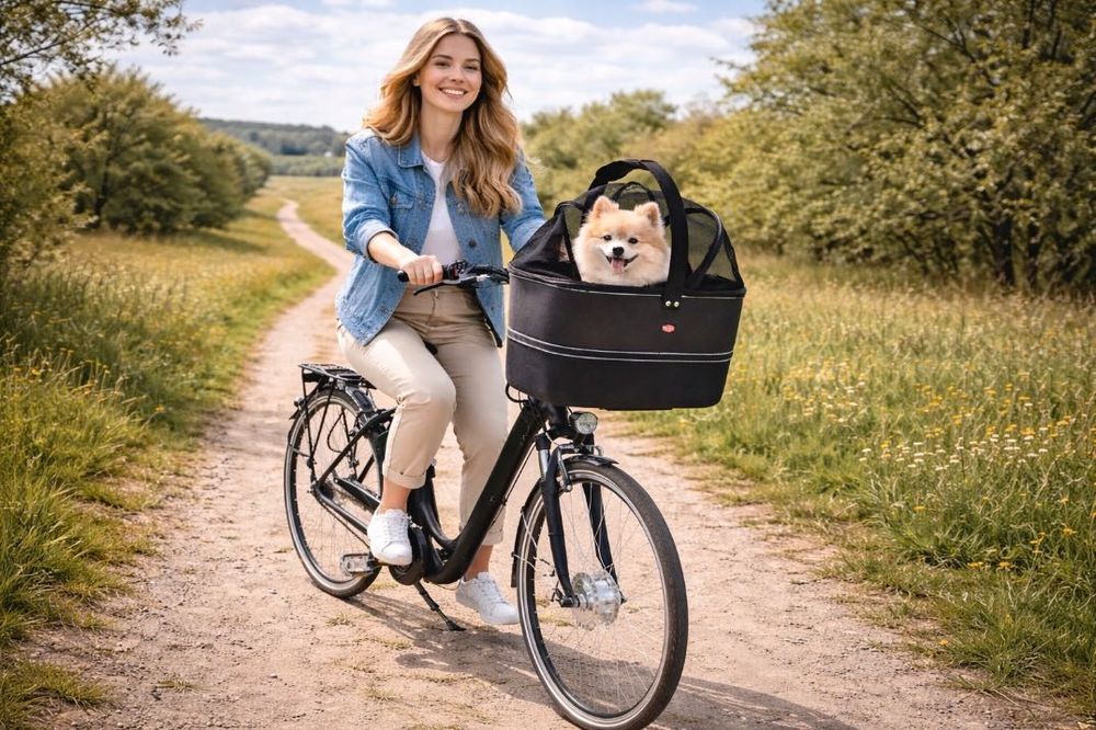 Kosz rowerowy TRIXIE na kierownicę S- max.do 6 kg.