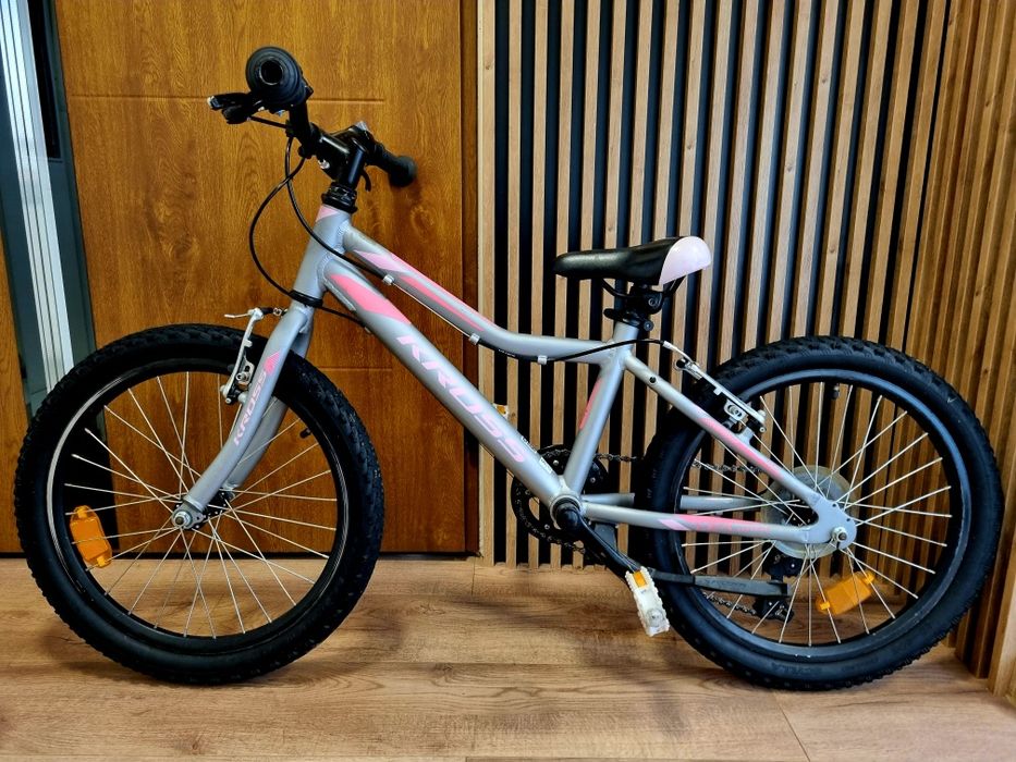 Kross Lea Rower dziecięcy Koła 20 cali Szaro Różowy