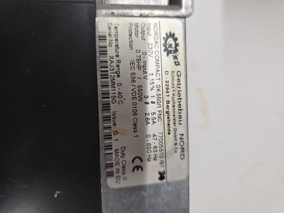 Falownik Nordac compact SK550/1