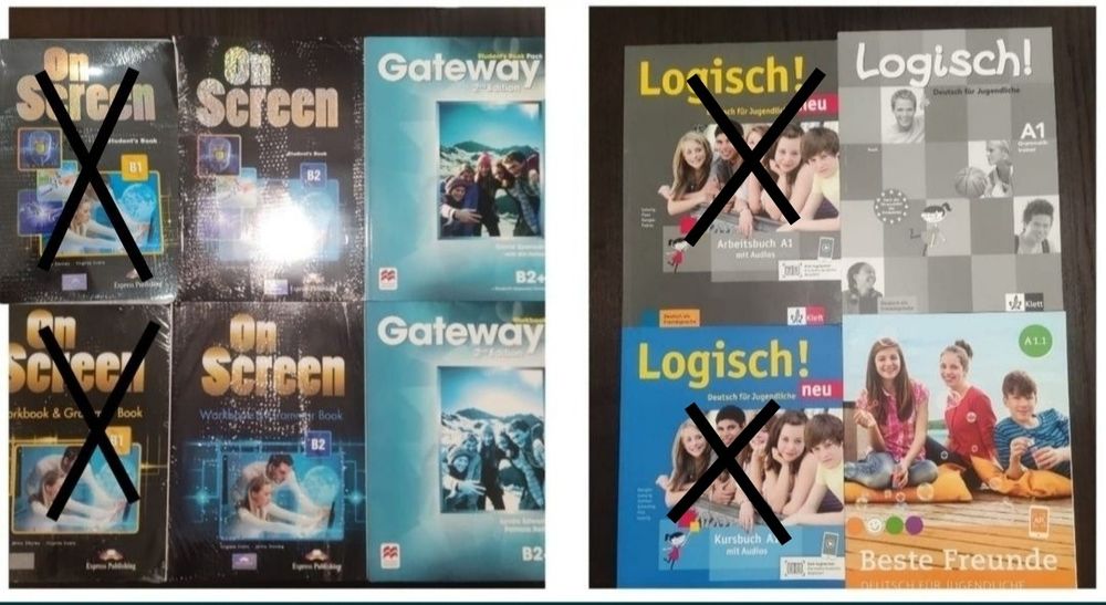 Vendo livros/cadernos de atividades Inglês e Alemão