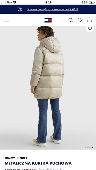 Пуховик Tommy Hilfiger оригінал. Розмір С-М