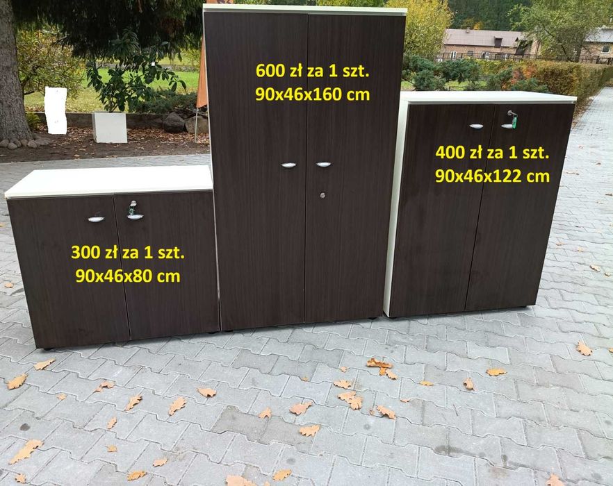 Szafa aktowa LAS VENGE 90x160 zestaw szaf szafy biurowe aktowe biuro dom pokój