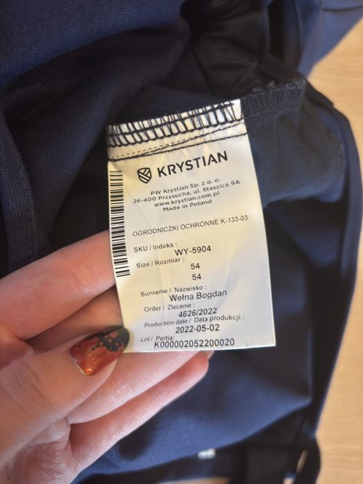 Ogrodniczki spawalnicze trudnopalne