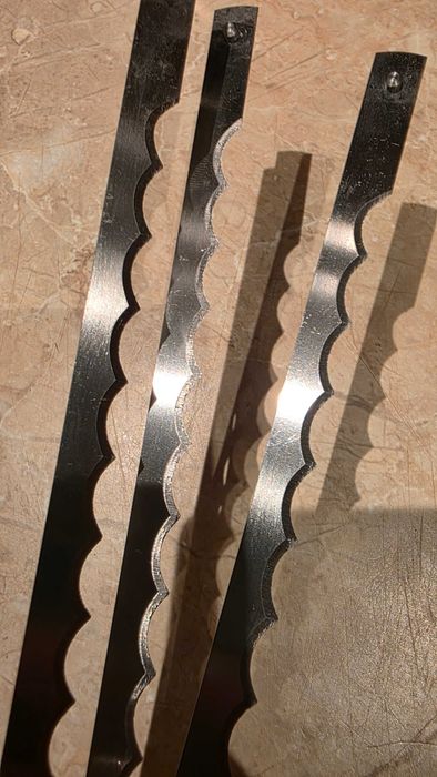 Noże do krajalnicy JAC, stalowe i teflonowe duże ilości