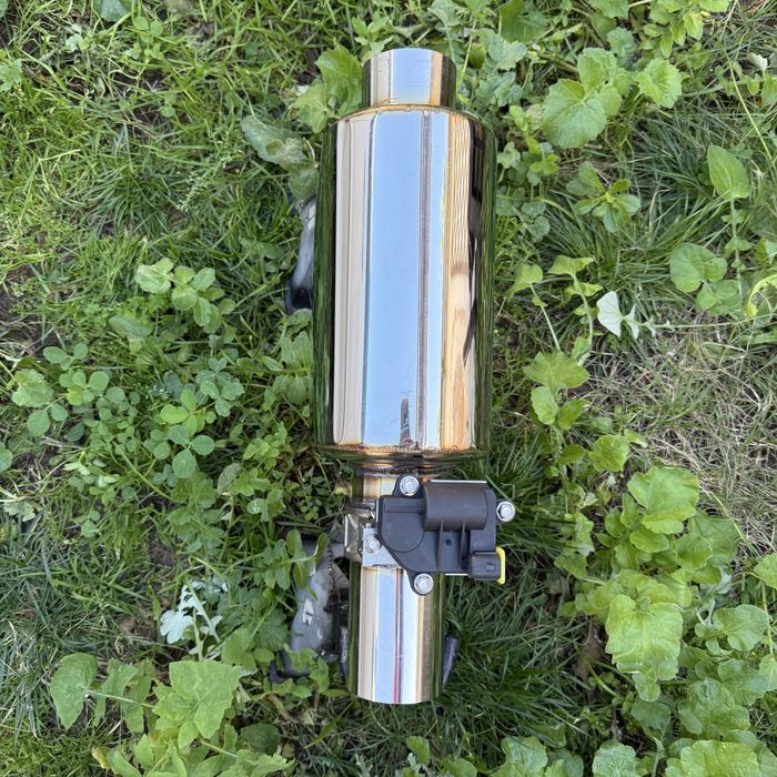 Panela de escape com válvula elétrica