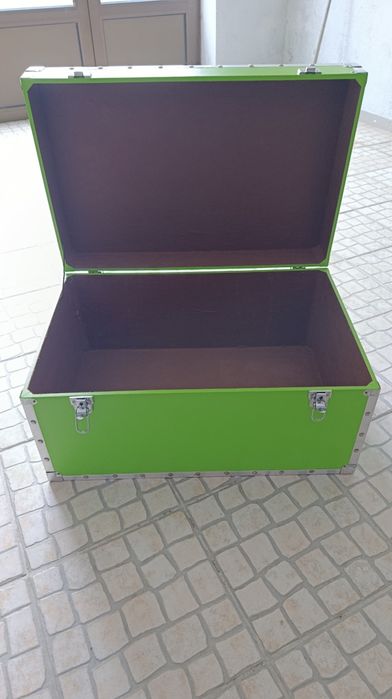 Baú/caiva verde arrumação