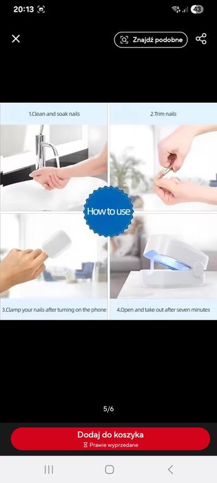 Laserowy Usuwacz grzybicy z paznokci