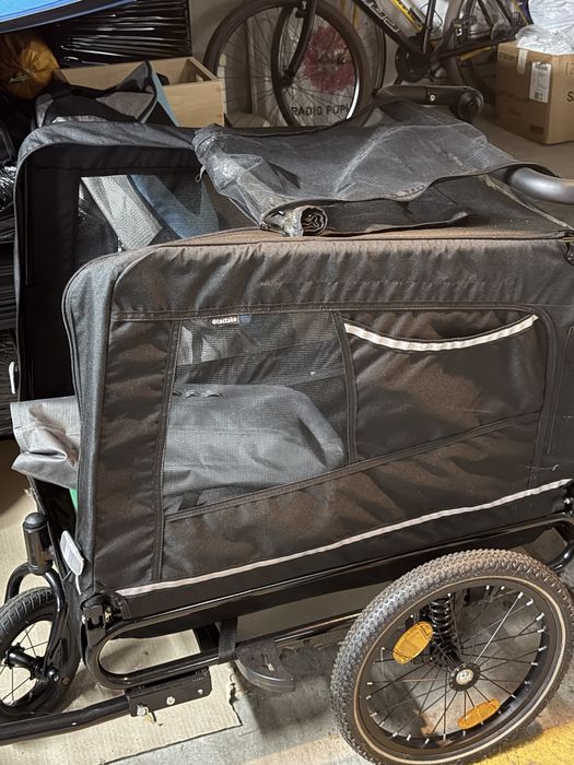 Atrelado p/bicicleta - ideal para cão porte médio ou médio/grande