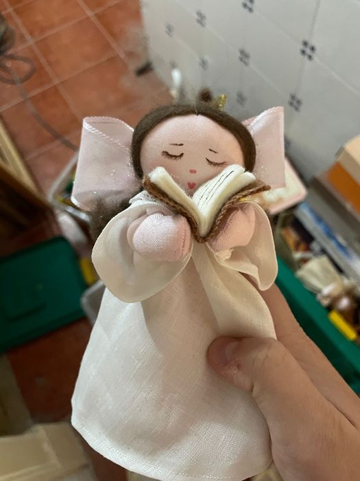 Anjinhos de Natal dourados