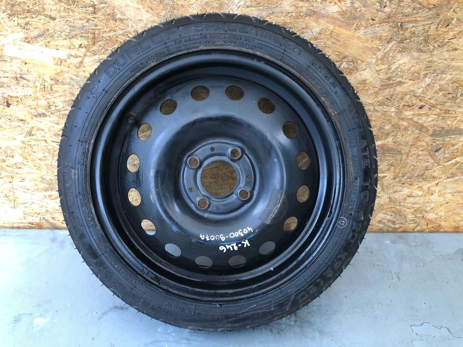 K246. Koło Dojazdowe Zapasowe 125/70 R15 4x100 60,1MM ET:40 Nissan Note E11 Renault Clio - Gwarancja Wysyłka