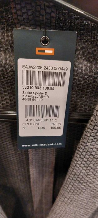 Nowa męska marynarka Emilio Adani