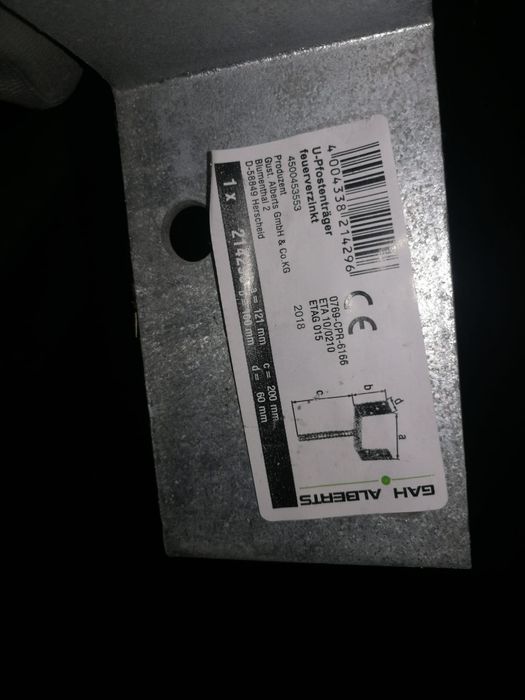 Kotwa ciesielska słupa kotwy fundament dwa rozmiaryowa