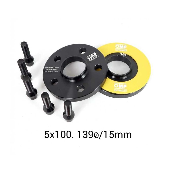 Kit Espaçadores OMP 15mm 5x100 M14x1.5 56,1mm