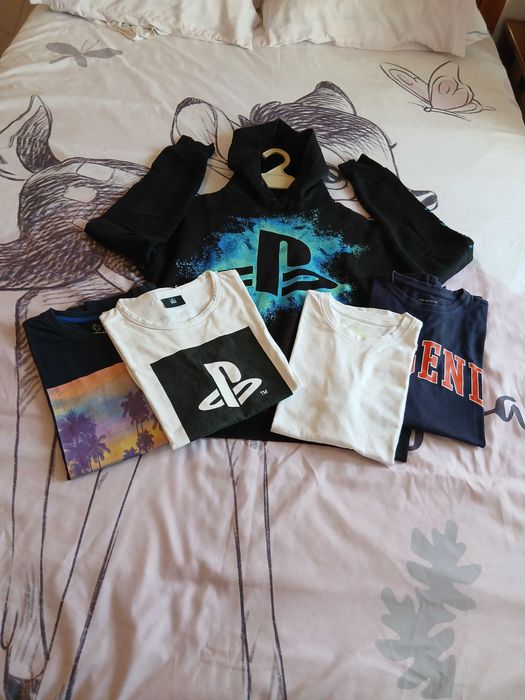 Sweatshirst playstation H&M  +4 t-shirts 12 anos