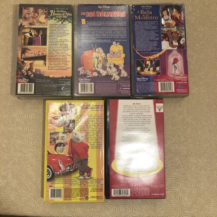 5 filmes VHS