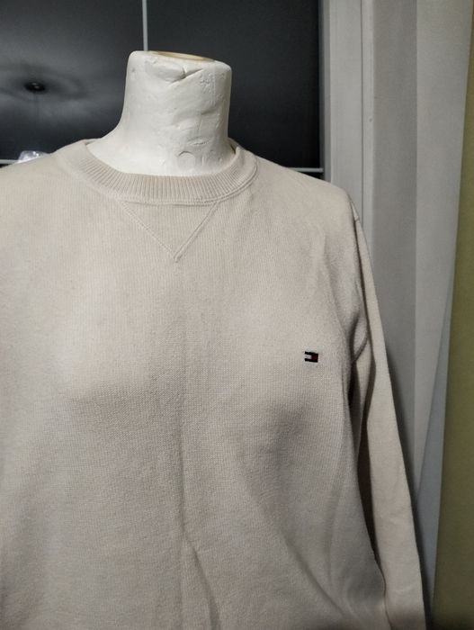 Bawełniany biały  swetry Tommy Hilfiger r. M 100% bawełna
