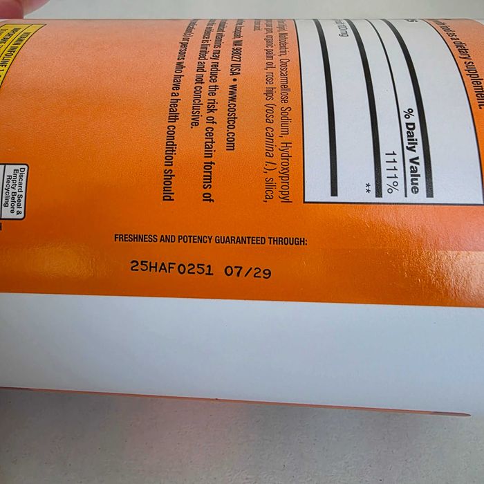 Witamina C 1000 mg Kirkland Signature dzika róża+kompl bioflaw cytrus