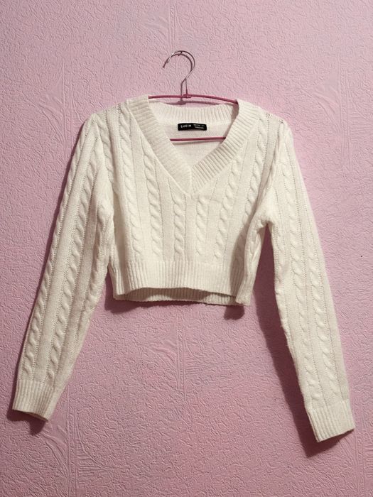 Поло кофта біла, сучасна