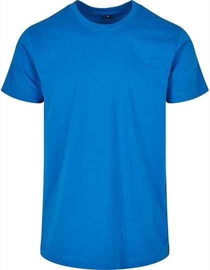 Klasyczna koszulka bawełniana z okrągłym dekoltem Rozmiar: 5XL Kolor: Cobaltblue
