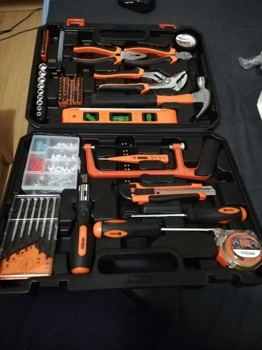 XXL Zestaw Narzędzi Walizka Narzędziowa 180 Elementów Majsterkowanie