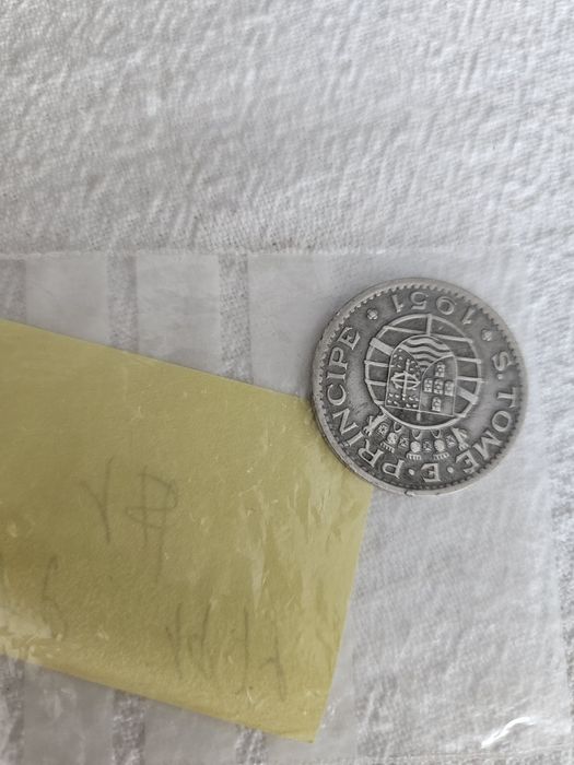 Moeda de Sao tome e principe 1 escudo 1971