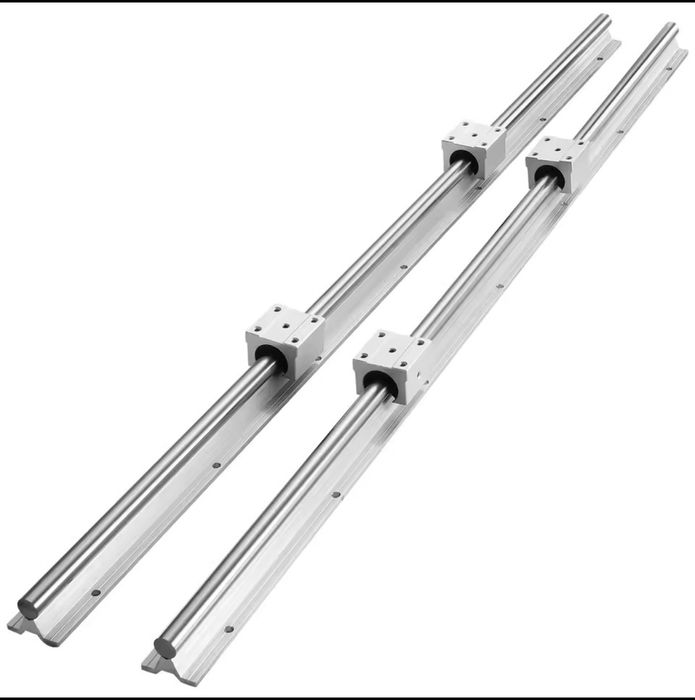 Prowadnice liniowe z podporami i wózkami 1500