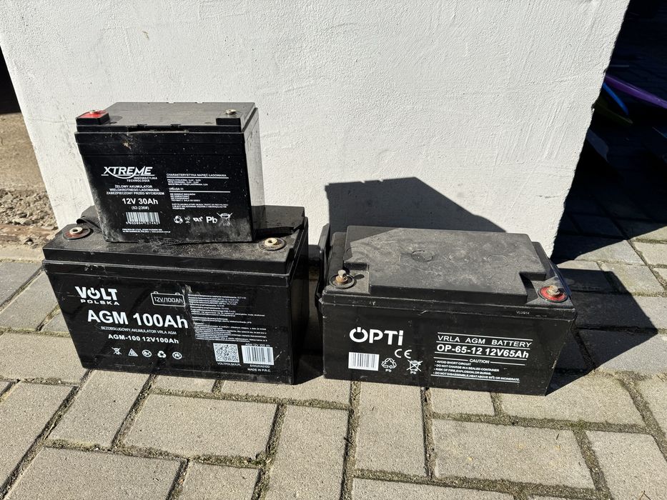 Akumulator 12v agm 100ah 65ah 30ah