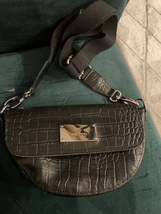 Torebka batycki skórzana