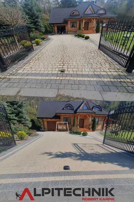 Mycie dachów kostki brukowej elewacji impregnacja ALPITECHNIK