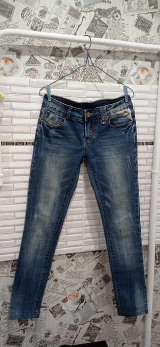 Джинси жіночі скінні з низькою посадкою 28р. / сині / джинсы женские