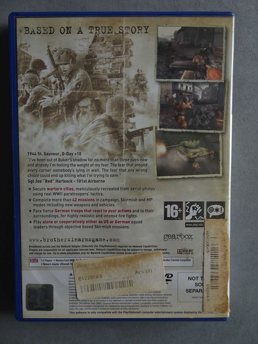 Jogo Playstation 2 - Brothers in Arms - Earned in Blood
