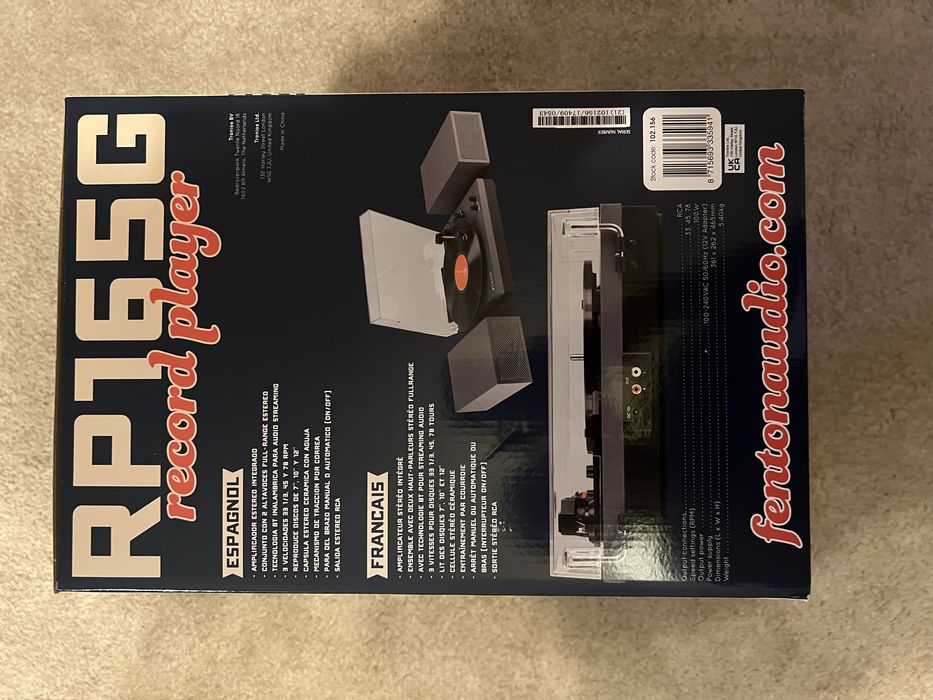 Gira discos Fenton RP165G