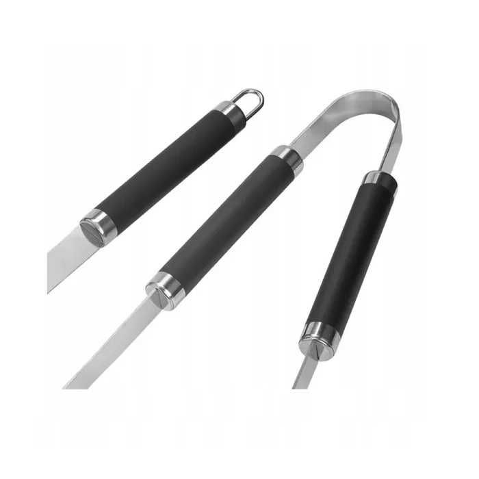 Akcesoria do grilla 2 elementy stal nierdzewna