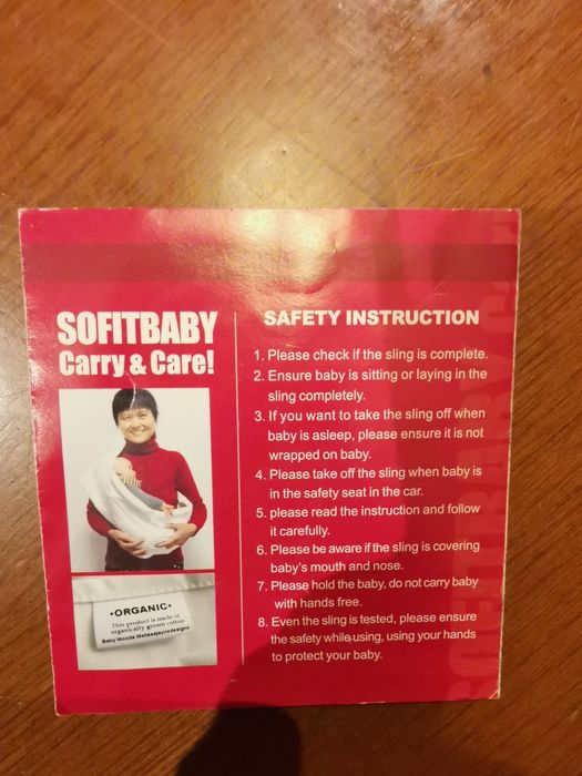 Sling para bebé em preto