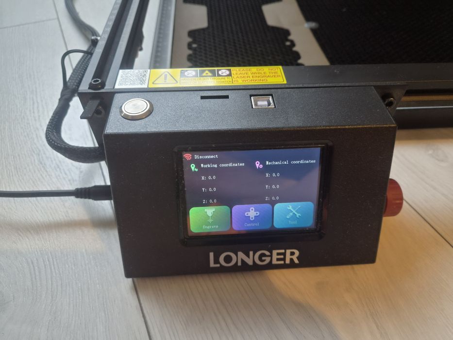 Grawerka laserowa LONGER RAY5 20W + chłodzenie + plaster miodu