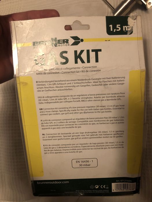Zestaw Gas Kit CG Brunner typ Włoski