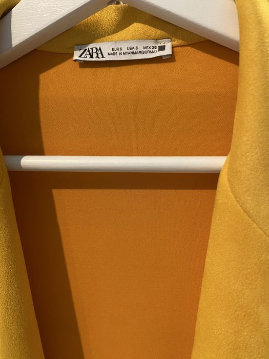 Plaszcz zamszowy Zara S