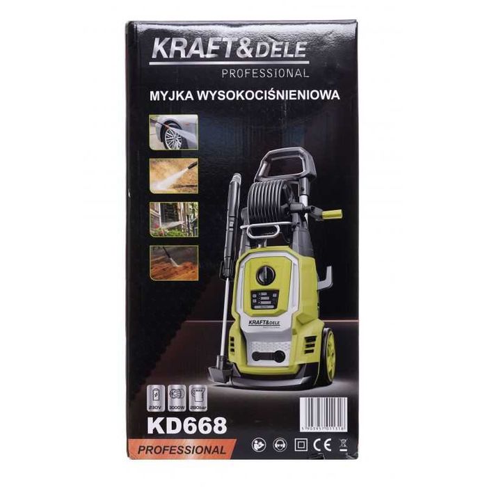 Myjka Ciśnieniowa 280bar Mocna Mosiężna Pompa Indukcja 3000W Profess*