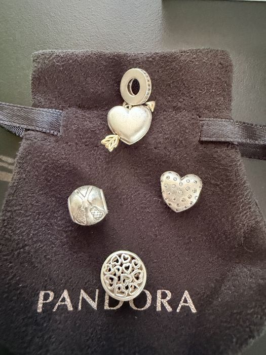 Браслет ланцюжковий PANDORA оригінал Пандора та шарми намистини до нього