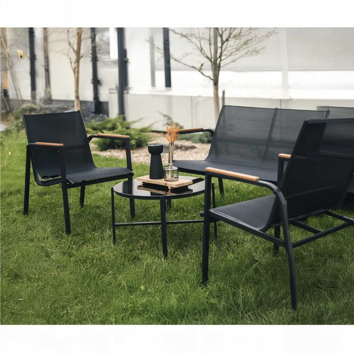 Zestaw Mebli Ogrodowych Tarasowych na balkon 2x Fotel Sofa Stolik hit
