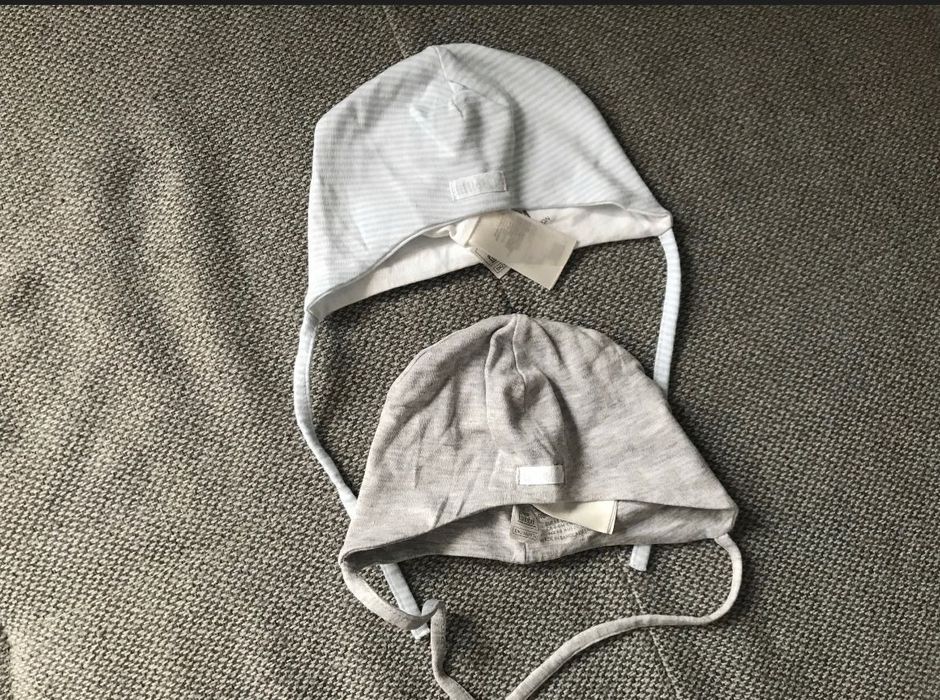 Zestaw czapeczek niemowlęcych h&m 68cm, 4-6 mies