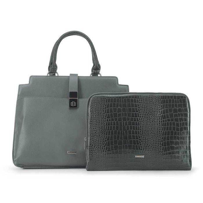 Wittchen Luksusowa TOREBKA biznesowa A4, z pokrowcem na laptopa