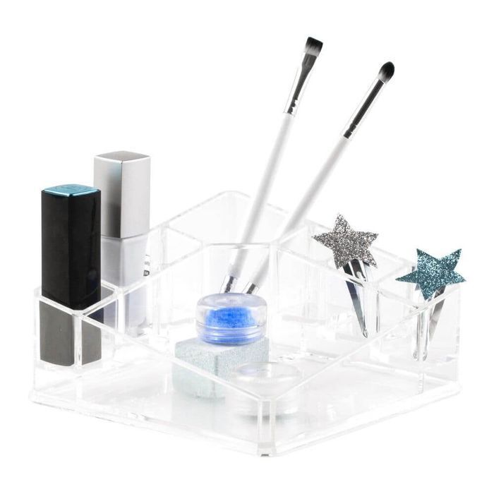 Organizer na kosmetyki pędzelki lakiery 8 przegródek