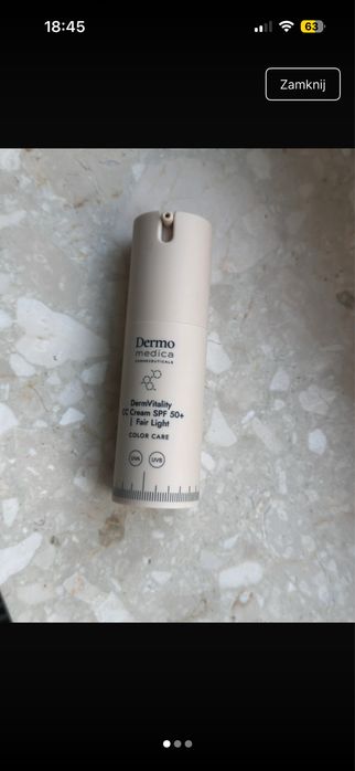 DermVitality CC Cream SPF 50 kolor Fair Light Dermomedica