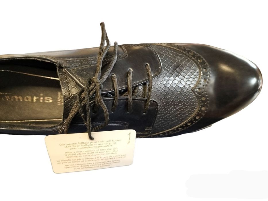 Buty męskie firmy TAMARIS. Rozmiar 41. Naturalna skóra.