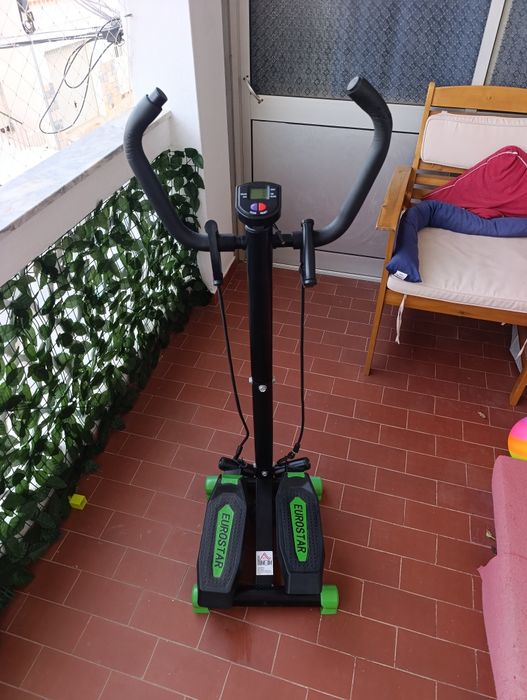 Mini Stepper com Guiador Eurostar / HOMCOM – Cardio em Casa (Como Novo)