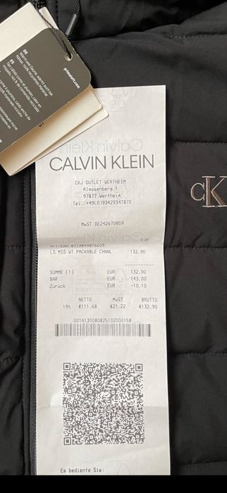Calvin klein зимова куртка