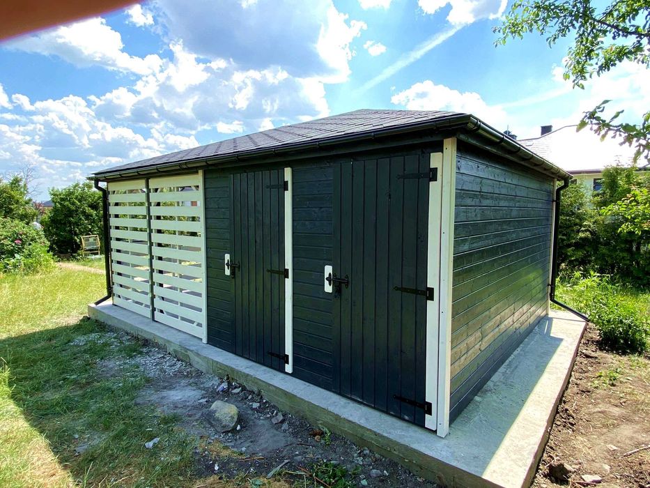 Altana ogrodowa z domkiem narzędziowym Afrodyta 4m x 5,5m - PRODUCENT